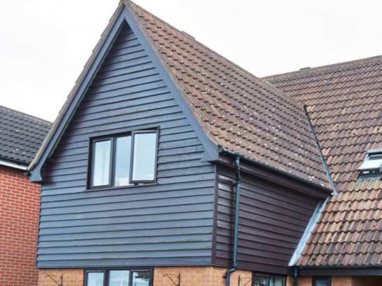 Before new cladding installed by Anglian Home Improvements