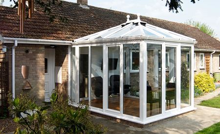 uPVC Edwardian conservatory in White Knight